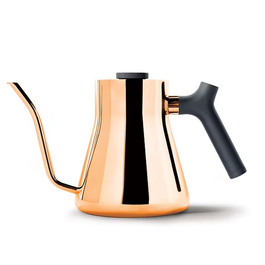 Fellow Stagg 1-Liter Copper Stovetop Pour-Over Kettle with Thermometer